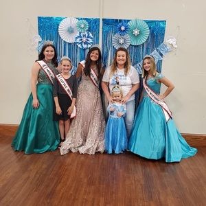 Beautiful baby pink gown with silver jewels